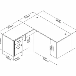 L-Desks*Bush Business Furniture Studio C 72