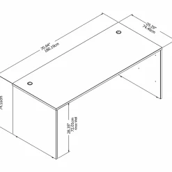 Computer Desks*Bush Business Furniture Studio C 72