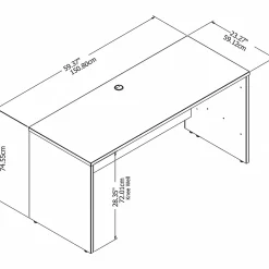 Computer Desks*Bush Business Furniture Studio C 60