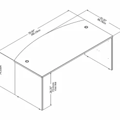 Computer Desks*Bush Business Furniture Studio C 72