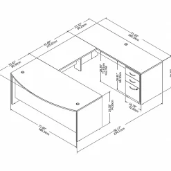 Computer Desks*Bush Business Furniture Studio C 72