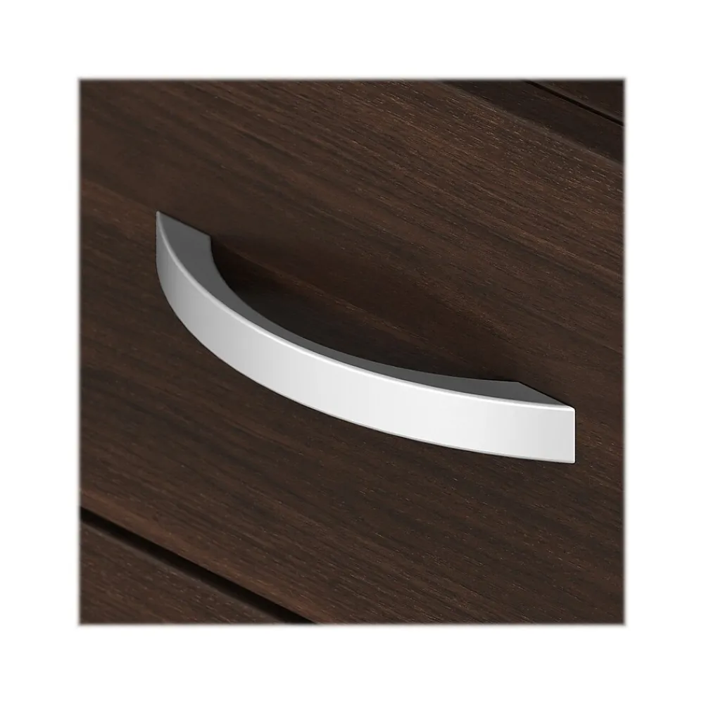 Office Desks*Bush Business Furniture Studio C 72"W U Shaped Desk with Hutch and Mobile File Cabinet, (STC003BWSU) Black Walnut