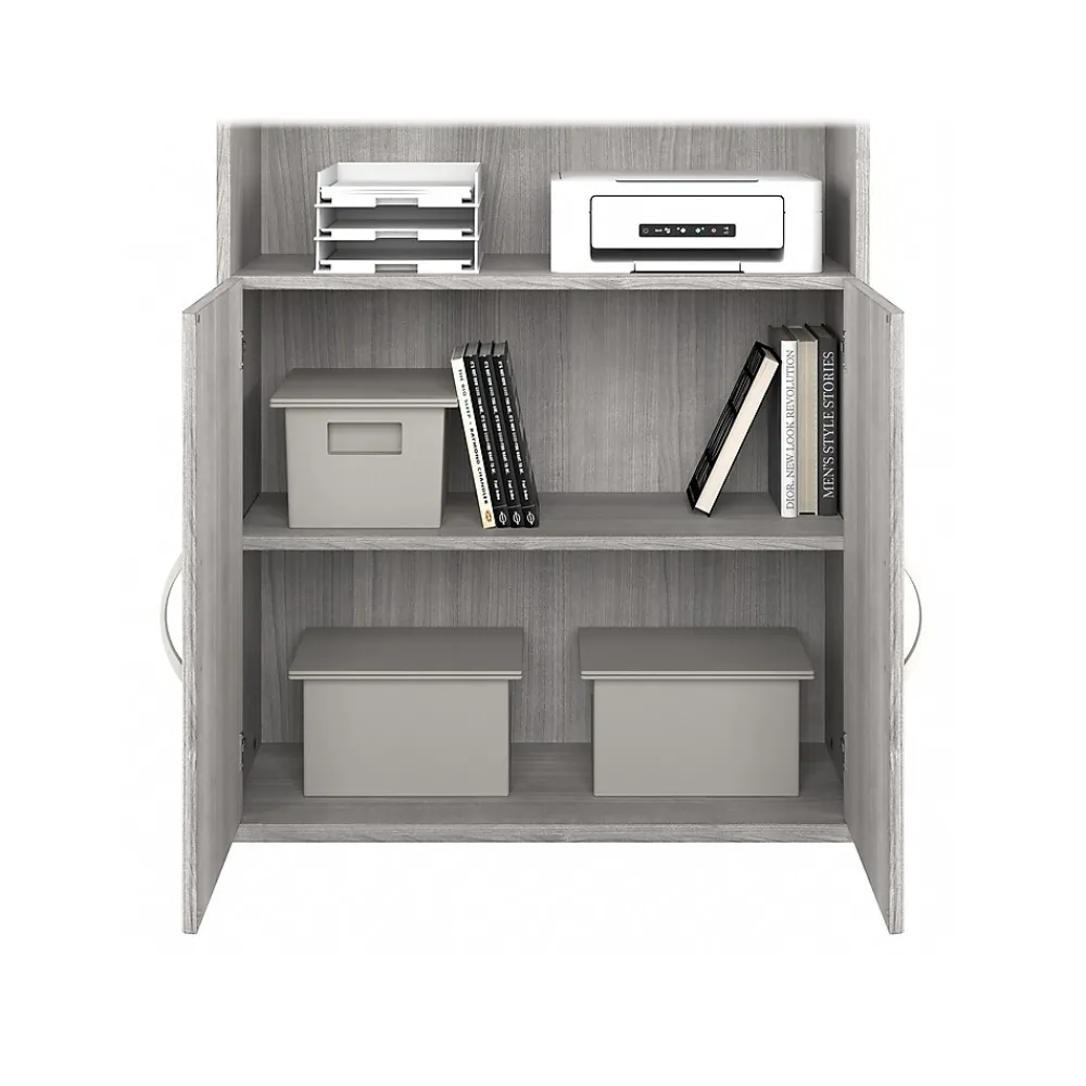 Bookcases*Bush Business Furniture Studio A 73"H 5-Shelf Bookcase with Adjustable Shelves, Laminated Wood (STA010PG) Platinum Gray
