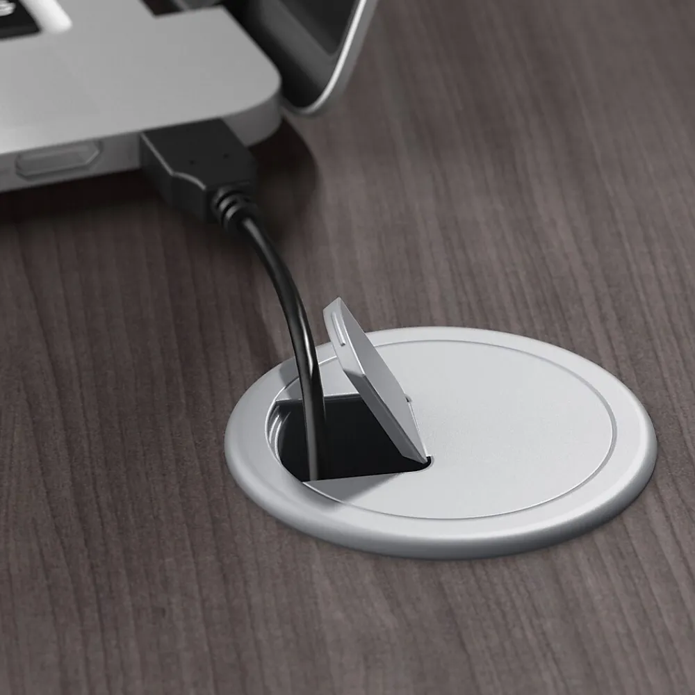 Computer Desks*Bush Business Furniture Studio A 60"W Computer Desk with 3 Drawer Mobile File Cabinet, (STA002SGSU) Storm Gray