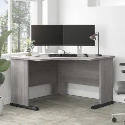 Corner Desks*Bush Business Furniture Studio A 48"W Corner Computer Desk, (SDD148PG) Platinum Gray