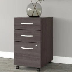 File Cabinets*Bush Business Furniture Studio A 3-Drawer Mobile Vertical File Cabinet, Letter/Legal Size, Lockable, (SDF216SGSU-Z) Storm Gray