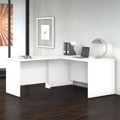 L-Desks*Bush Business Furniture Studio C 60"W L Shaped Desk with Return, (STC050WH) White