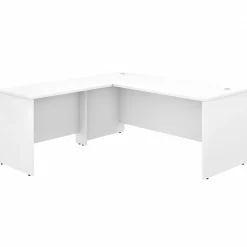 L-Desks*Bush Business Furniture Studio C 72"W L Shaped Desk with Return, (STC049WH) White