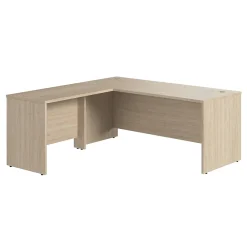 L-Desks*Bush Furniture Bush Business Furniture Studio C 72"W L Shaped Desk with Return, Natural Elm (STC049NE)