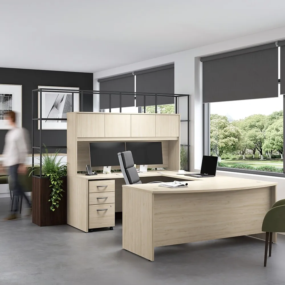 Office Desks*Bush Furniture Bush Business Furniture Studio C 60"W Credenza Desk, Natural Elm (SCD360NE)