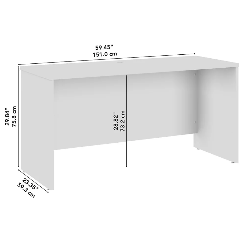 Office Desks*Bush Furniture Bush Business Furniture Studio C 60"W Credenza Desk, Natural Elm (SCD360NE)