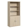 Bookcases*Bush Furniture Bush Business Furniture Studio C Tall 5 Shelf Bookcase with Doors, Natural Elm (STC015NE)
