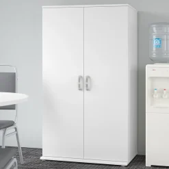 Storage Cabinets*Bush Business Furniture Universal 62" Tall Storage Cabinet with Doors and 5 Shelves, White (UNS136WHK)