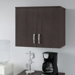 Storage Cabinets*Bush Business Furniture Universal 24" Wall Cabinet with Doors and 2 Shelves, Storm Gray (UNS428SG)