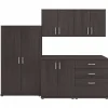 Storage Cabinets*Bush Business Furniture Universal 62" 5-Piece Modular Storage Set with 11 Shelves, Storm Gray (UNS003SG)