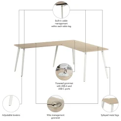 L-Desks*Bush Business Furniture Vista 72