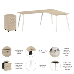 L-Desks*Bush Business Furniture Vista 60