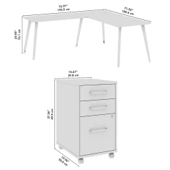 L-Desks*Bush Business Furniture Vista 60