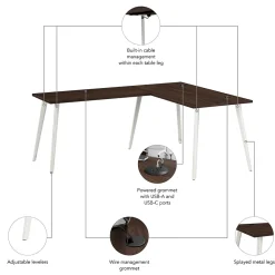 L-Desks*Bush Business Furniture Vista 60