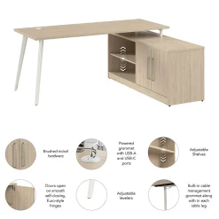 L-Desks*Bush Business Furniture Vista 72