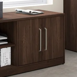 Storage Cabinets*Bush Business Furniture Vista Low Storage Cabinet with Doors and Shelves, Black Walnut (VSS160BW)