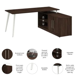 L-Desks*Bush Business Furniture Vista 72