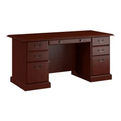 Computer Desks*Bush Business Furniture 66"W Arlington Executive Desk with Drawers, Harvest Cherry (WC65566-03K)