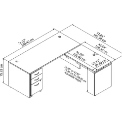 Standing Desks*Bush Business Furniture Westfield 72