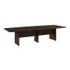 Conference Room Tables*Bush Business Furniture 120W x 48D Boat Shaped Conference Table with Wood Base, Black Walnut (99TB12048BWK)