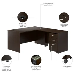 L-Desks*Bush Business Furniture Westfield 60