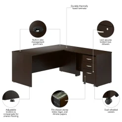 L-Desks*Bush Business Furniture Westfield 66