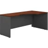 Corner Desks*Bush Business Furniture Westfield 72"W Right Handed Corner Desk, Hansen Cherry/Graphite Gray (WC24423)