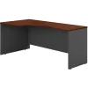 Corner Desks*Bush Business Furniture Westfield 72"W Left Handed Corner Desk, Hansen Cherry/Graphite Gray (WC24432)