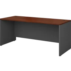 Computer Desks*Bush Business Furniture Westfield 72"W Office Desk, Gray (WC24436) Hansen Cherry/Graphite