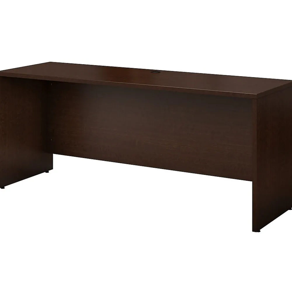 Office Desks*Bush Business Furniture Westfield 72"W Credenza Desk, Mocha Cherry (WC12926)