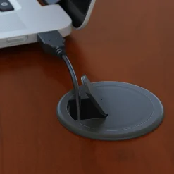 Office Desks*Bush Business Furniture Westfield 60"W Right Handed L Bow Desk, Gray (WC24422) Hansen Cherry/Graphite