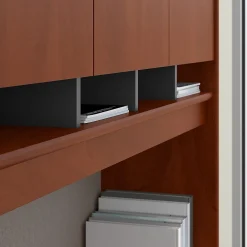 Office Desks*Bush Business Furniture Westfield 72W L Shaped Desk with Hutch and Mobile File Cabinet, Hansen Cherry (SRC0018HCSU) Hansen Cherry/Graphite