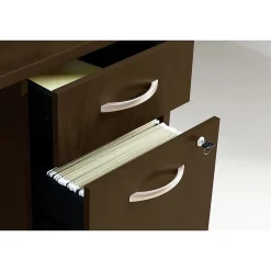 Computer Desks*Bush Business Furniture Westfield Left Handed L Shaped Desk with Mobile File Cabinet, (SRC007MRLSU) Mocha Cherry