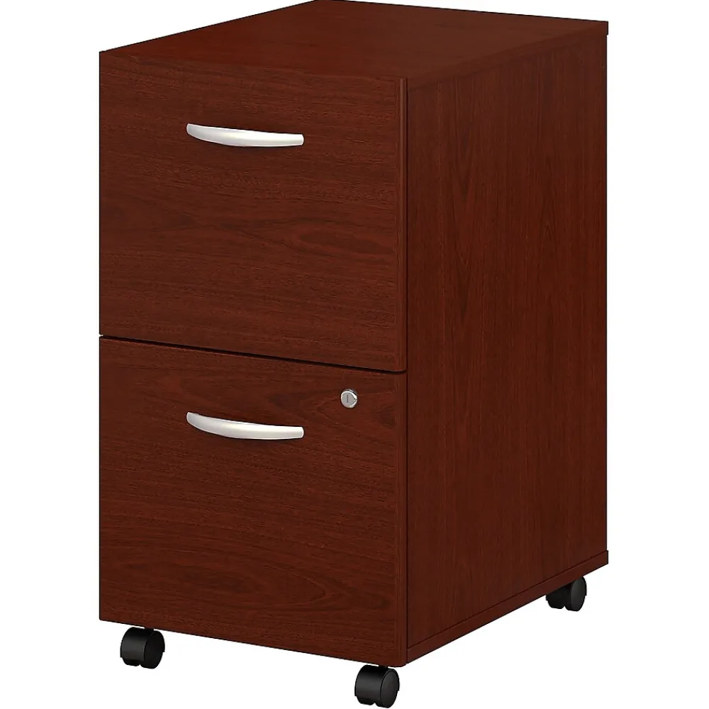 File Cabinets*Bush Business Furniture Westfield 2-Drawer Mobile Vertical File Cabinet, Letter/Legal Size, Lockable, (WC36752SU) Mahogany