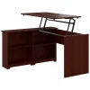 Standing Desks*Bush Furniture Cabot 52"W 3 Position Sit to Stand Corner Bookshelf Desk, Harvest Cherry (WC31416)