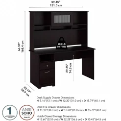 Office Desks*Bush Furniture Cabot 60