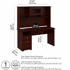 Computer Desks*Bush Furniture Cabot 60