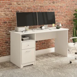 Computer Desks*Bush Furniture Cabot 60"W Computer Desk with Drawers, (WC31960) White