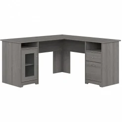 L-Desks*Bush Furniture Cabot 60"W Wood L-Shaped Computer Desk, (WC31330K) Modern Gray