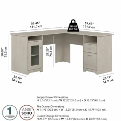 L-Desks*Bush Furniture Cabot 60