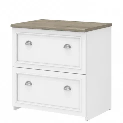 File Cabinets*Bush Furniture Fairview 2-Drawer Lateral File Cabinet, Letter/Legal, , 29.57" (WC53681-03) Shiplap Gray/Pure White