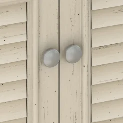 Storage Cabinets*Bush Furniture Fairview Small Storage Cabinet with Doors, (WC53296-03) Antique White/Tea Maple