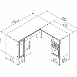 L-Desks*Bush Furniture Fairview 60