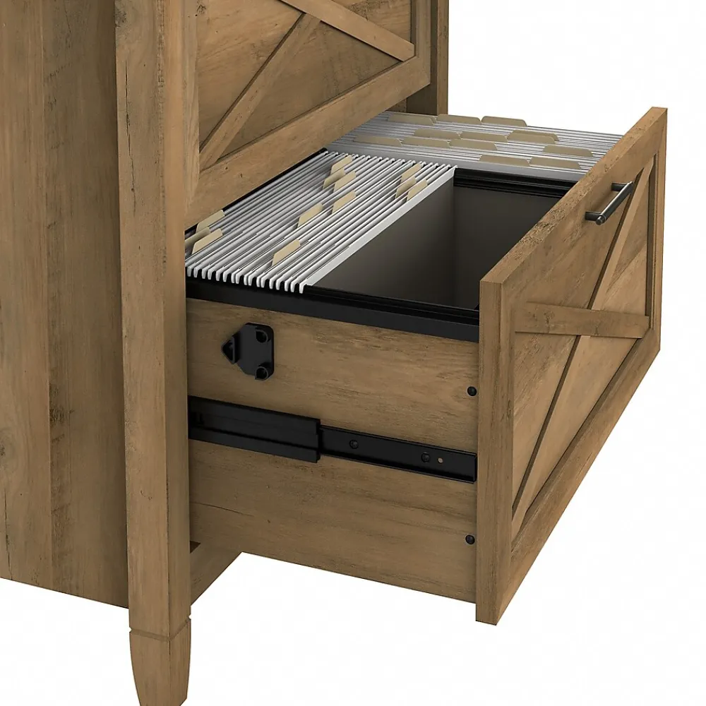 File Cabinets*Bush Furniture Key West 2-Drawer Lateral File Cabinet, Letter/Legal, Reclaimed Pine, 30" (KWF130RCP-03)