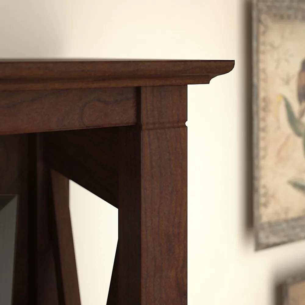 Bookcases*Bush Furniture Key West 66"H 5-Shelf Bookcase with Adjustable Shelves, Bing Cherry Laminate (KWB132BC-03)